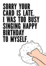 lockdown late Birthday Card 18222 created by Prints With Personality