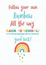 rainbow back to school Good Luck Card 12713 created by TillieMint