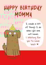 mum momma Birthday Card 17045 created by Kewl cards