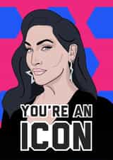 Michelle Visage Drag Race Birthday Card 16316 created by YOB & YAG