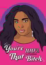 Lizzo Confidence Birthday Card 16318 created by YOB & YAG