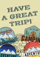 Holiday Camping Leaving Card 18043 created by Rachel Fitzjohn
