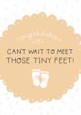 Can't Wait to meet those tiny feet! created by Two For Joy Illustration