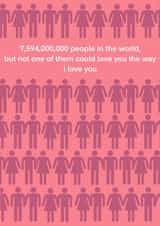 A card for Valentines Day, or any day to say I love you created by @katiehounsomeillustrator