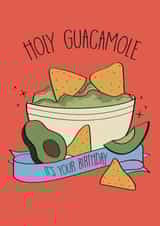 Holy Guacamole birthday card created by Blackcat and Bumble