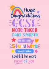 Celebrate her GCSE exam results with this pretty pink card. A smart Cookie truly deserves this. created by Little Cat Creates
