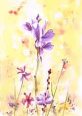 simple flowers Thinking of you Card 11651 created by Sally Taylor