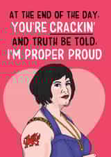 Proper proud Nessa card created by Bubble&Cheek