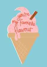 Favourite flavour Ice-cream Anniversary Card created by Nelly's Treasures