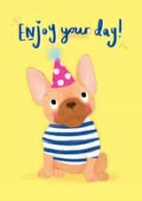 frenchie bull dog Birthday Card 19861 created by Rachel Suzanne