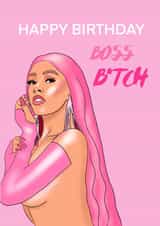 doja cat pop Birthday Card 18494 created by Amy Louisa