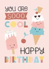 ice cream cool Birthday Card 20181 created by Tanya Laporte Designs