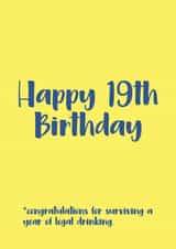 19th Nineteenth Birthday Card 20131 created by C+C Cards