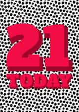 21 21st Birthday Card 15401 created by Speckled Wren