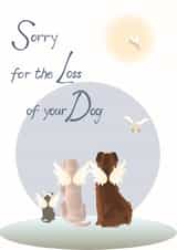 sympathy dog Sympathy Card 7512 created by Diane Worth