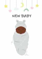 new baby boy New Baby Card 20063 created by Nicola Lespeare