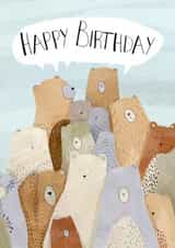 bears nature Birthday Card 20196 created by Madeleine Groves