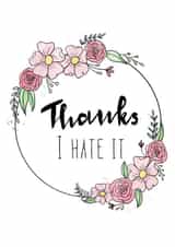 thank you funny Thank You Card 19930 created by ThriceAsNiceArt