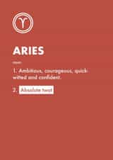 aries horoscope Birthday Card 11712 created by Rishi