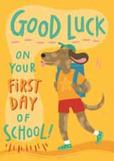 1st day backtoschool Good Luck Card 5430 created by Nic Farrell