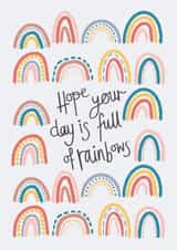 Rainbows Birthday Card created by Nelly's Treasures