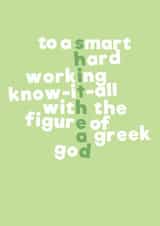 shithead smart Congratulations Card 11750 created by Mean Little Cards