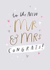 New MR & MRS wedding card created by Sam Wilson