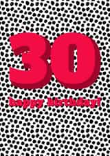 30th thirty Birthday Card 15403 created by Speckled Wren