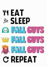 fall guys eat Just because Card 13083 created by ShortRound888