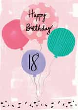 18 18th Birthday Card 14283 created by Pom Pom Party Cards