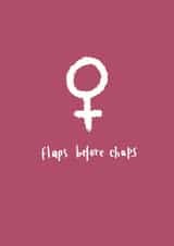 flaps chaps Just because Card 6334 created by Diffydolls