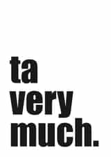 ta very Thank You Card 20228 created by The Little Jones