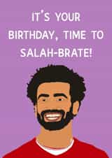 Mo Salah “LFC” Birthday Card created by Chloe Dixon