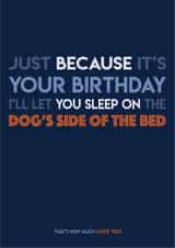 dog bed Birthday Card 15475 created by So My Day