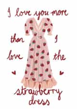 strawberry dress tiktok Love & Friendship Card 20039 created by rubytinted