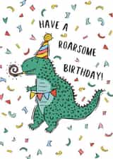 dinosaur boy Birthday Card 20246 created by Emily Hunter