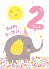 Elephant Happy 2nd Birthday created by Helen Thompson