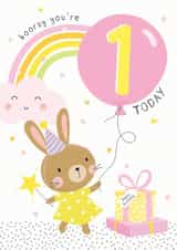 bunny rabbit Birthday Card 15773 created by Helen Thompson