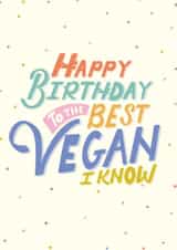 vegan know Birthday Card 17835 created by Michelle Robyn