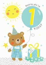 Bear Happy Birthday 1 today created by Helen Thompson
