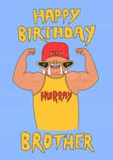 Hulk Hogan brother birthday card created by Wren & Wilson