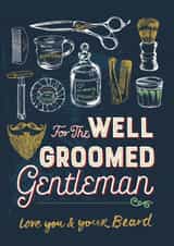 beard male grooming Birthday Card 45058 created by Ohn Mar Win