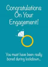 Congratulations on your engagement - Funny covid engagement card created by Jemma Millward
