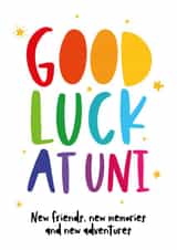 Good luck at university card created by Beehive Design