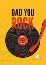 Vinyl LP Record Birthday or Fathers Day Card created by Diva Doodle Designs