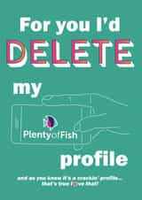 POF Plenty of Fish Valentines Day Card 38843 created by MakeMyAd Designs