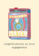 Perfect match engagement card - yellow created by Daisy Humphries
