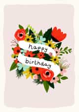 flower pretty Birthday Card 20275 created by Melissa Gray