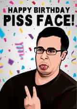 Will The Inbetweeners birthday card created by All Things Banter