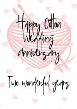 cotton anniversary cotton Anniversary Card 18226 created by Prints With Personality